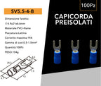 Capicorda a Forcella per Cavi 4-6 mm² - Isolato M4 - immagine 6