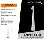Lampada da Tavolo Universo 1W Touch Dimmerabile - Alluminio - immagine 7