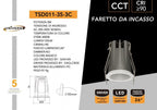 Faretto LED Rotondo da Incasso UNIVERSO TSD011-35-3C 3W - immagine 9