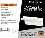 Lampada Applique LED da Muro Universo 472-B3C - Testa - immagine 7