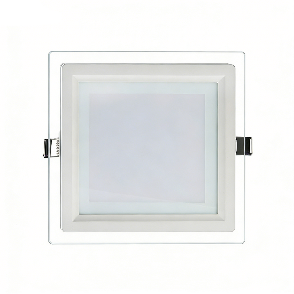 Pannello LED Slim Quadrato in Vetro 24W 2400 Lumen | CCT Regolabile 3000K-4000K-6500K