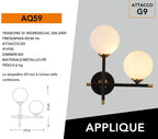Applique Moderno da Interno Universo AQ59 - Con Doppio - immagine 6