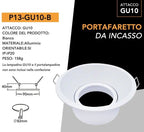 Portafaretto Rotondo Orientabile da Incasso in Metallo - immagine 4