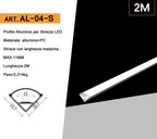 Profilo Angolare in Alluminio per Strisce LED UNIVERSO - immagine 3