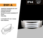 Portalampada Wall Light da Muro Universo S101-A per - immagine 5