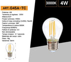 Lampadina LED E27 Universo - 4W Miniglobo G45 a Filamento - immagine 6