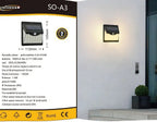 Applique Lampada SMD LED per Esterno IP65 con Pannello - immagine 6