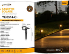 Faretto LED da Giardino Ricaricabile 3.5W con Pannello - immagine 6