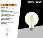 Lampadina LED Filamento E27 Universo - 12W, Globo G125, 1500 - immagine 3