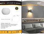 Applique Plafoniera Sfera in Gesso Verniciabile - Doppia - immagine 6