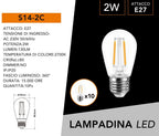 Confezione da 10 Pezzi Universo S14-2C - Lampadina LED SMD - immagine 4