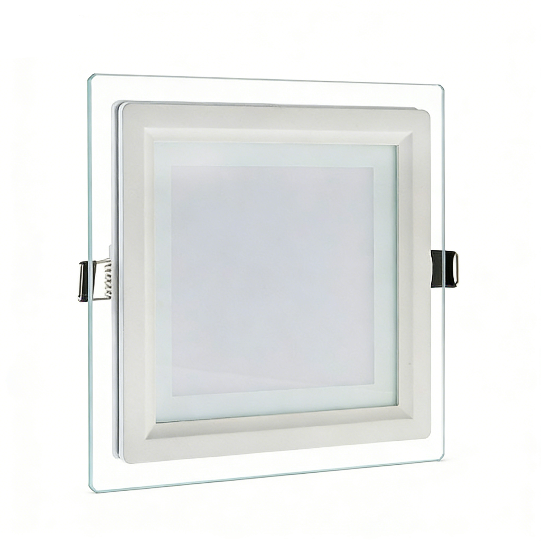 Pannello LED Slim Quadrato in Vetro 9W 780 Lumen | CCT Regolabile 3000K-4000K-6500K