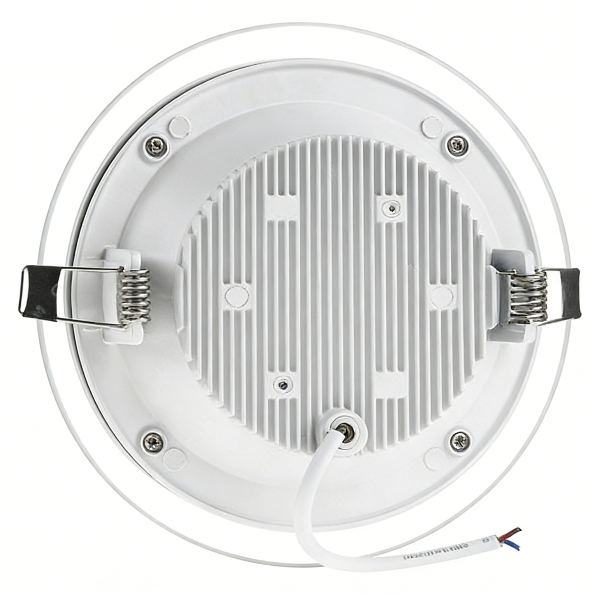 Pannello Faretto LED Rotondo in Vetro 12W Alta Luminosità | CCT Regolabile 3000K-4000K-6500K