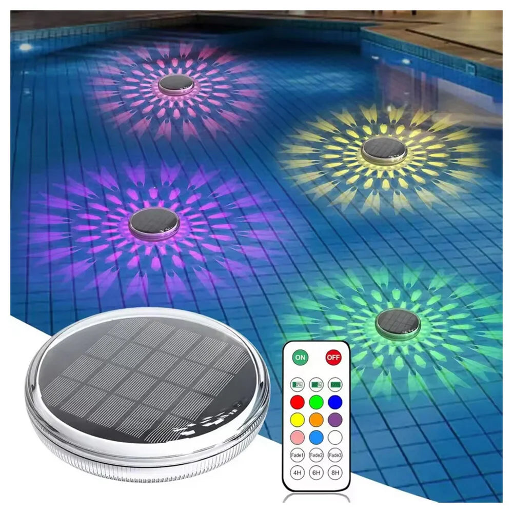Lampada LED RGB Galleggiante per Piscina Universo YH1401-RGB con Pannello Solare Integrato IP67