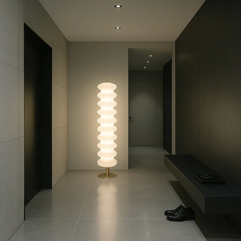 UNIVERSO D18-3C Lampada Piantana LED di Design 43W con Bluetooth, CCT Selezionabile, Telecomando e Controllo da App