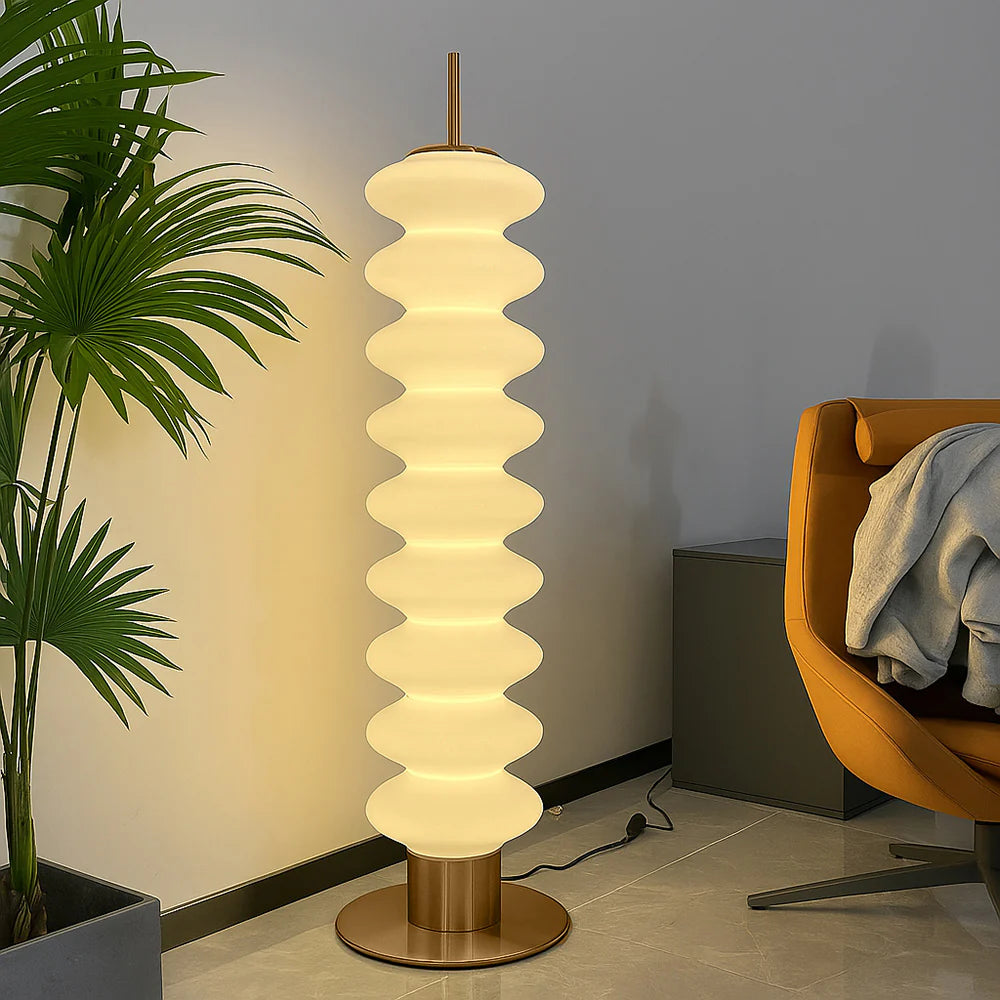 UNIVERSO D18-3C Lampada Piantana LED di Design 43W con Bluetooth, CCT Selezionabile, Telecomando e Controllo da App