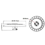 UNIVERSO ATA-3C Lampada Testa Palo LED SMD 120W Dimmerabile - immagine 10