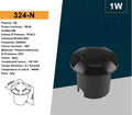 Universo Punto Luce LED SMD 1W Segnapasso da Interramento IP67 4 Finestre Colore Nero - 3000K 4000K