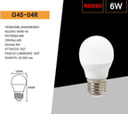 Lampadina LED E27 - 6W Miniglobo G45 Colorata, 540 Lumen - immagine 6