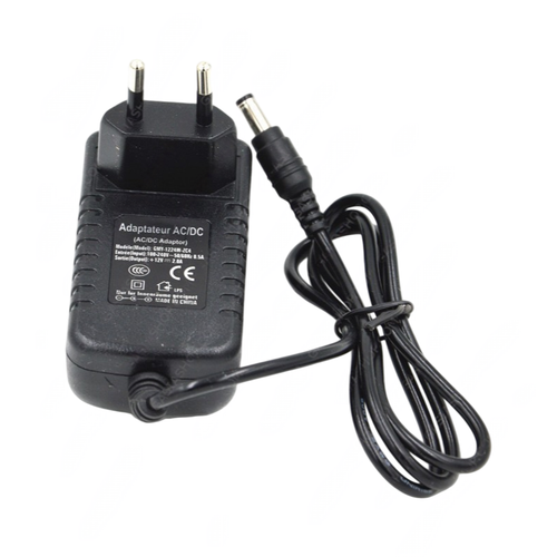Alimentatore Switching 12V 2A 24W – per Illuminazione LED e Telecamere CCTV a Circuito Chiuso