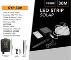 Striscia LED Natalizia Solare 30m con Pannello e Telecomando - immagine 10