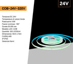 Striscia LED COB 24V 5 m 50W monocolore - Universo - immagine 13